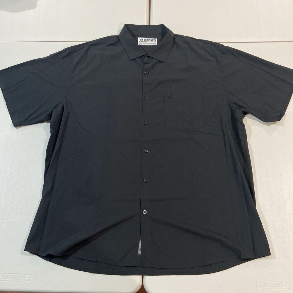 Dixxon Flannel Co Shirt Mens 4XL Black Button Up DLux Signature Series Bamboo
